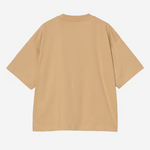 t-shirt con logo in beige carhartt wip - donna 