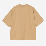 T-shirt Chester con logo in beige 