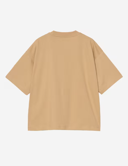 T-shirt Chester con logo in beige 