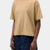 T-shirt Chester con logo in beige 