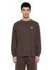 T-shirt a maniche lunghe vista in marrone