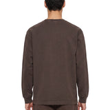 T-shirt a maniche lunghe vista in marrone 