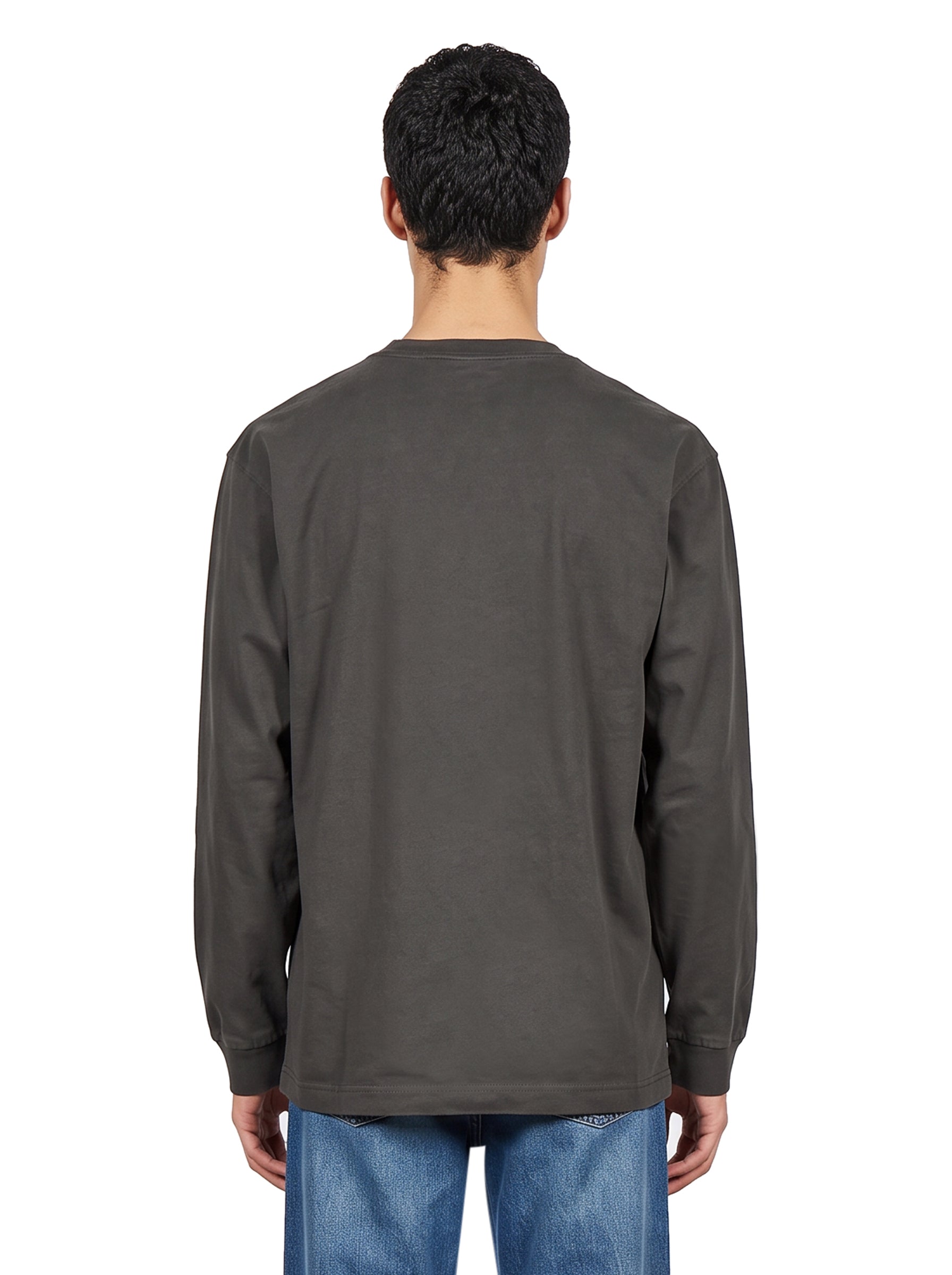 T-shirt a maniche lunghe vista in grigio 