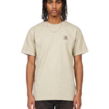 T-shirt Vista con logo in beige 