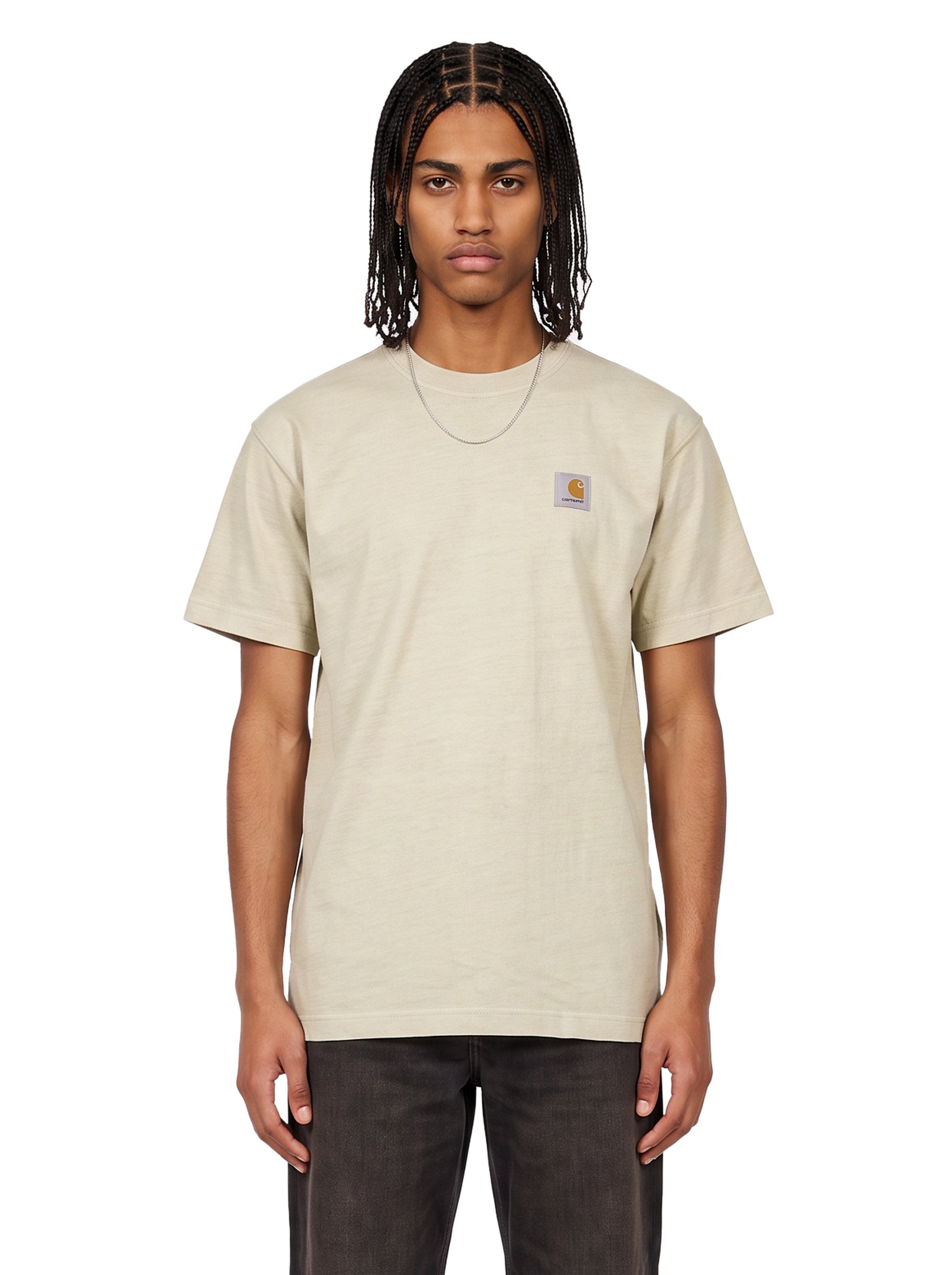T-shirt Vista con logo in beige 
