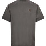 T-shirt a maniche corte vista in nero 