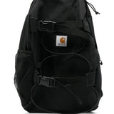 Zaino con applicazione in nero - unisex 