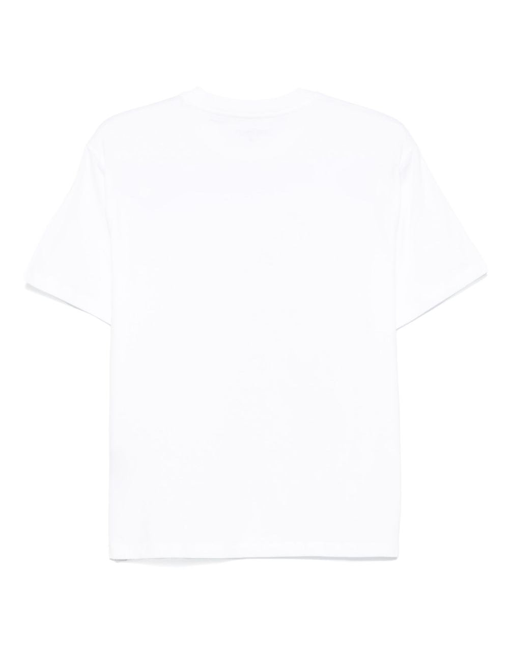 T-shirt Chase con logo in bianco 