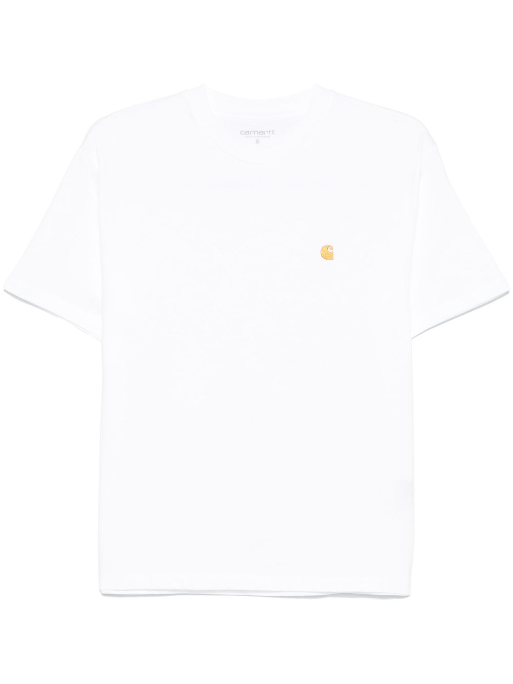 T-shirt Chase con logo in bianco 