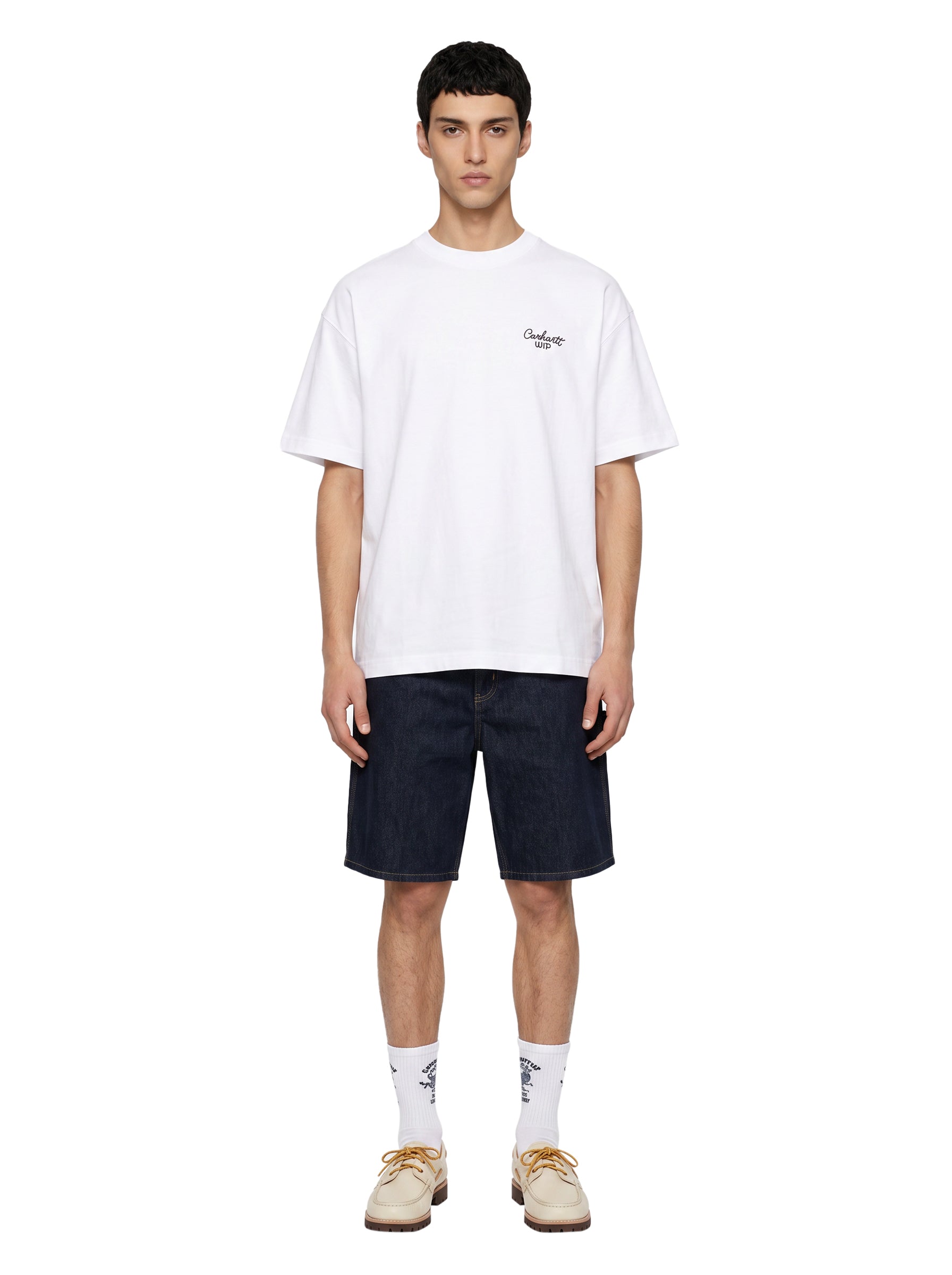 T-shirt Signature Script in bianco 