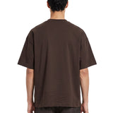 T-shirt Signature Script in marrone 