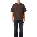 T-shirt Signature Script in marrone 