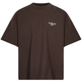 T-shirt Signature Script in marrone 