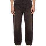 Jeans og single knee in nero 