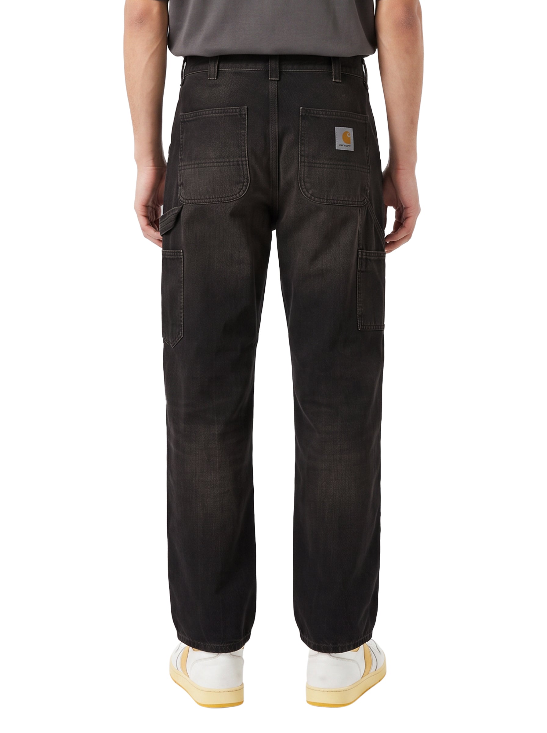 Jeans og single knee in nero 
