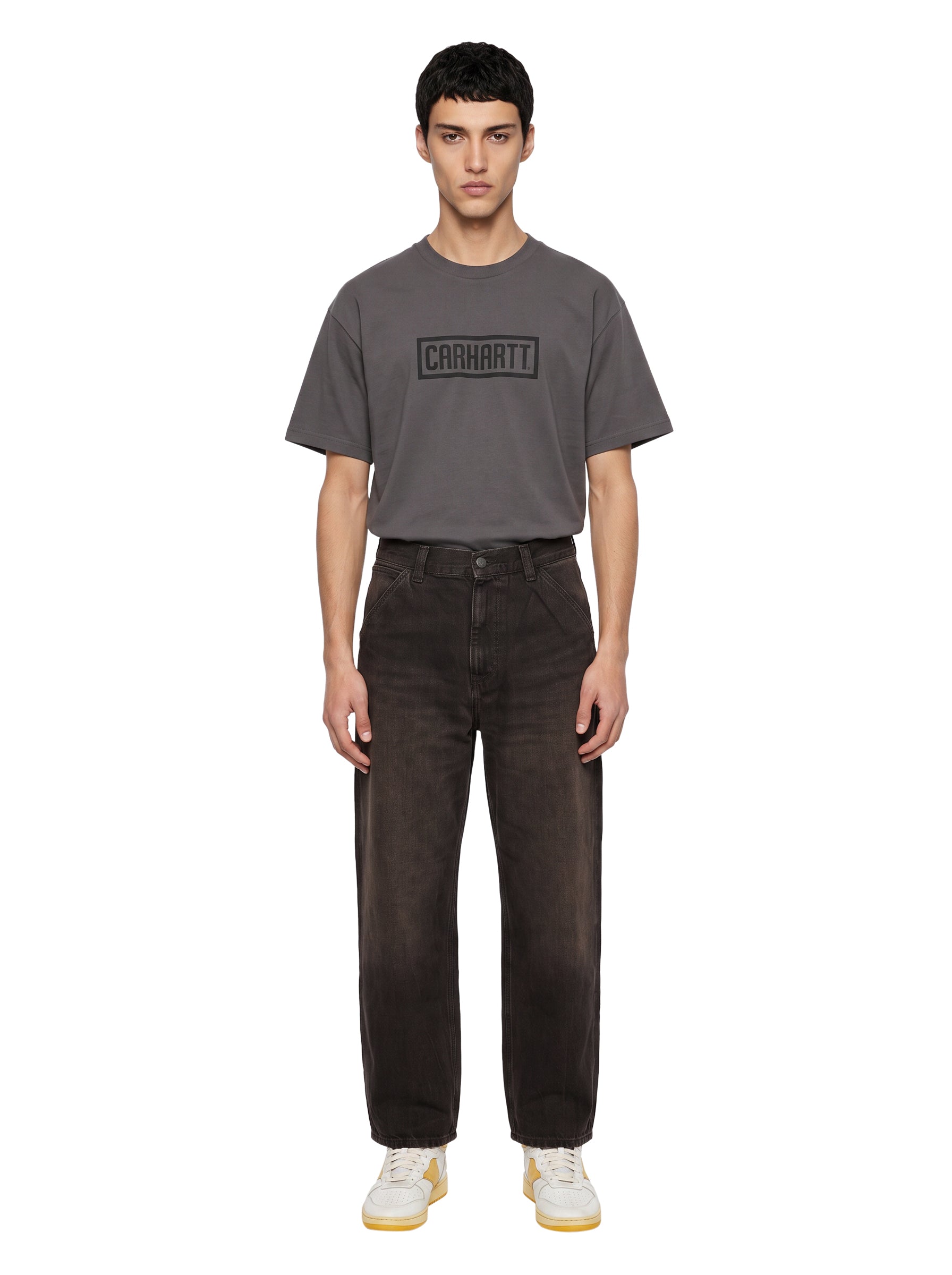 Jeans og single knee in nero 