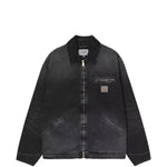 Giacca denim con zip in nero Carhartt wip - uomo 