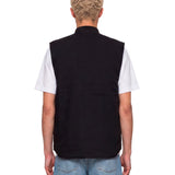 Gilet con logo in nero 