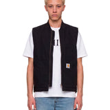 Gilet con logo in nero 