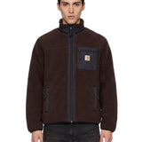 Felpa prentis liner in marrone 
