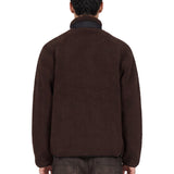 Felpa prentis liner in marrone 