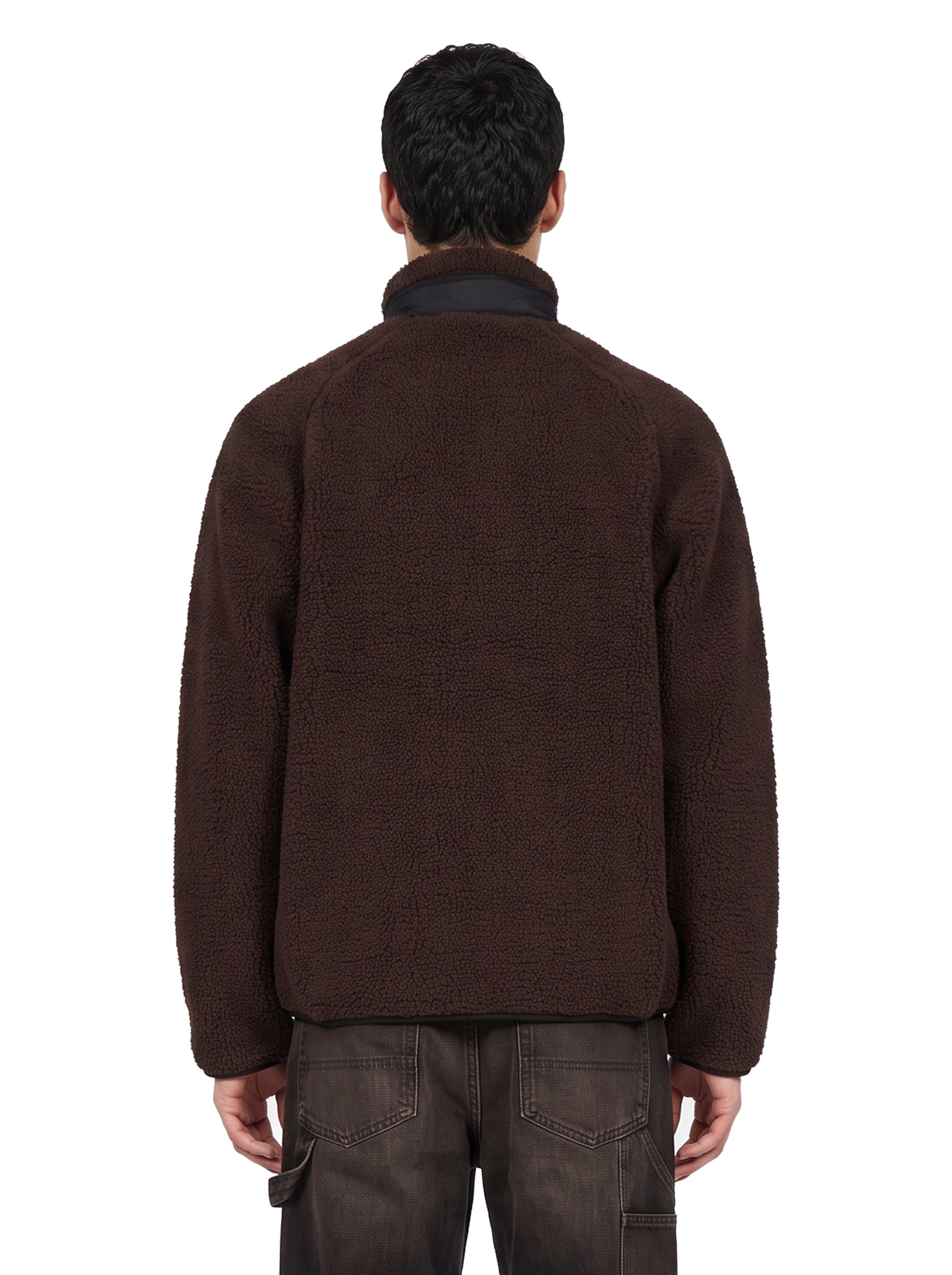 Felpa prentis liner in marrone 