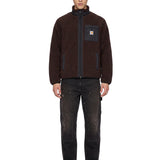 Felpa prentis liner in marrone 