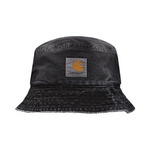 cappello a pescatore in denim nero carhartt wip - unisex 