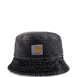cappello a pescatore in denim nero carhartt wip - unisex 