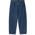 Jeans a gamba larga brandon in blu carhartt wip - uomo 