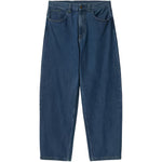 Jeans a gamba larga brandon in blu carhartt wip - uomo 