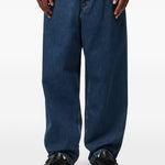 Jeans a gamba larga brandon in blu carhartt wip - uomo 