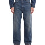 Jeans a gamba drita brandon in blu 