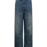 Jeans a gamba drita brandon in blu 
