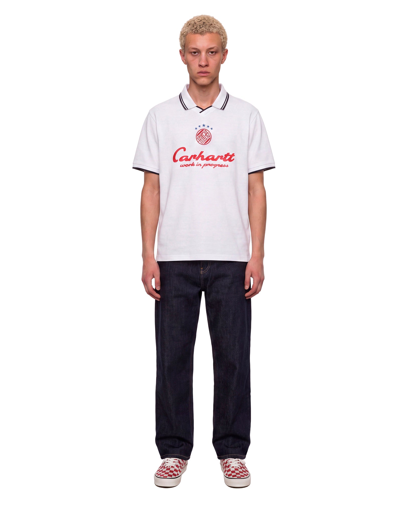 Jeans a gamba dritta Aaron in blu 