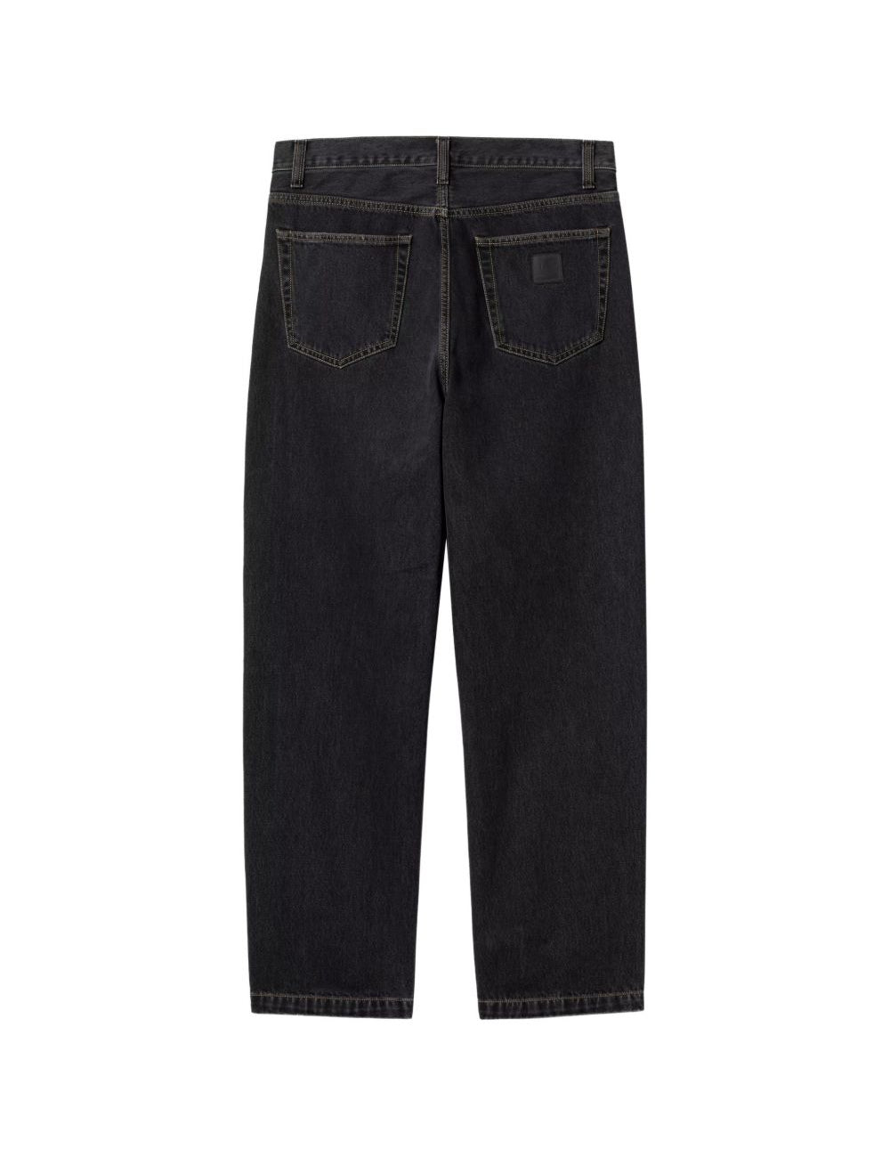 Jeans a gamba dritta in nero 