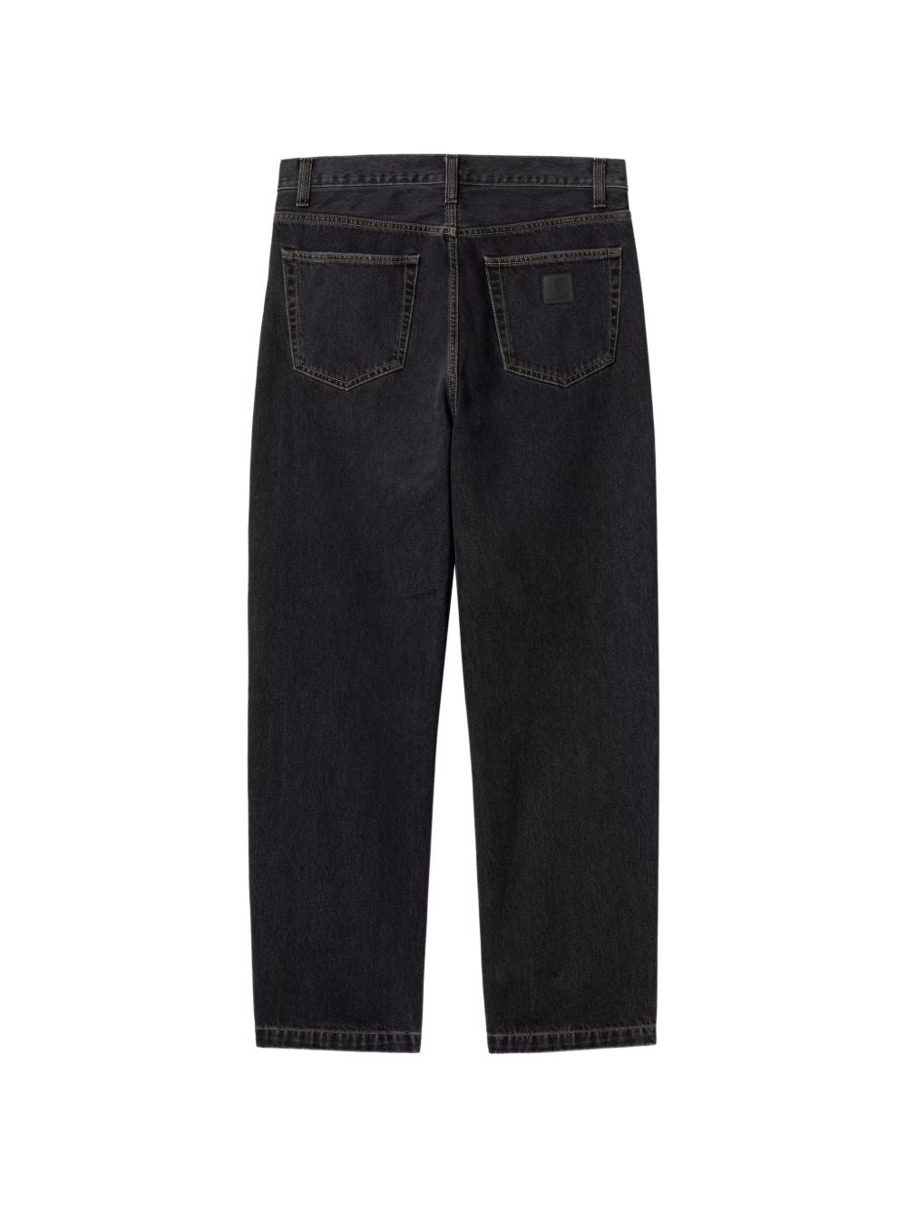 Jeans a gamba dritta in nero 