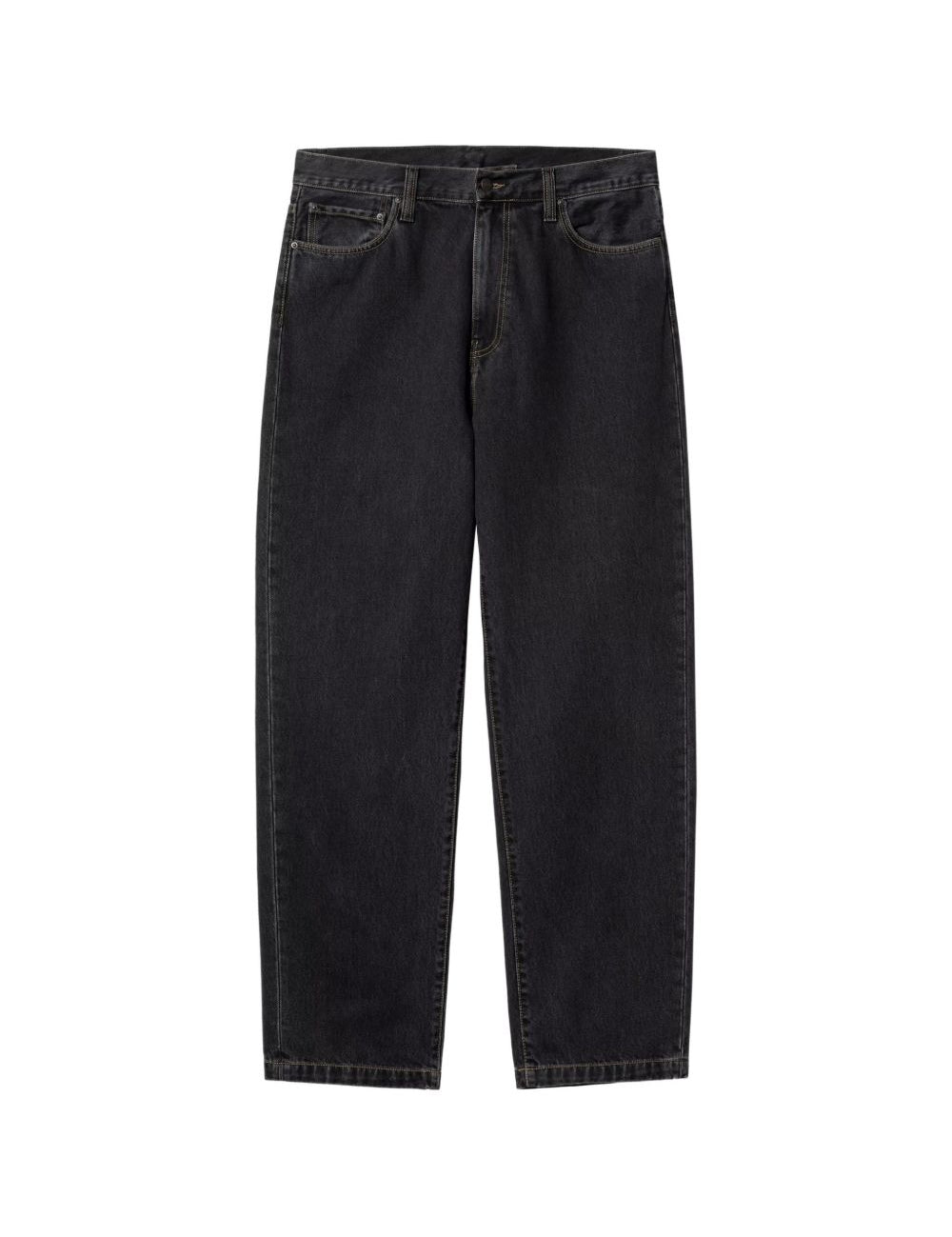 Jeans a gamba dritta in nero 