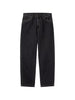Jeans a gamba dritta in nero