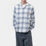 Camicia Tyers a scacchi in blu e bianco 