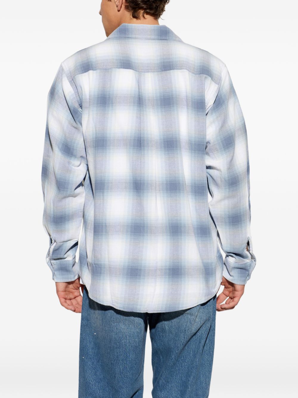 Camicia Tyers a scacchi in blu e bianco 
