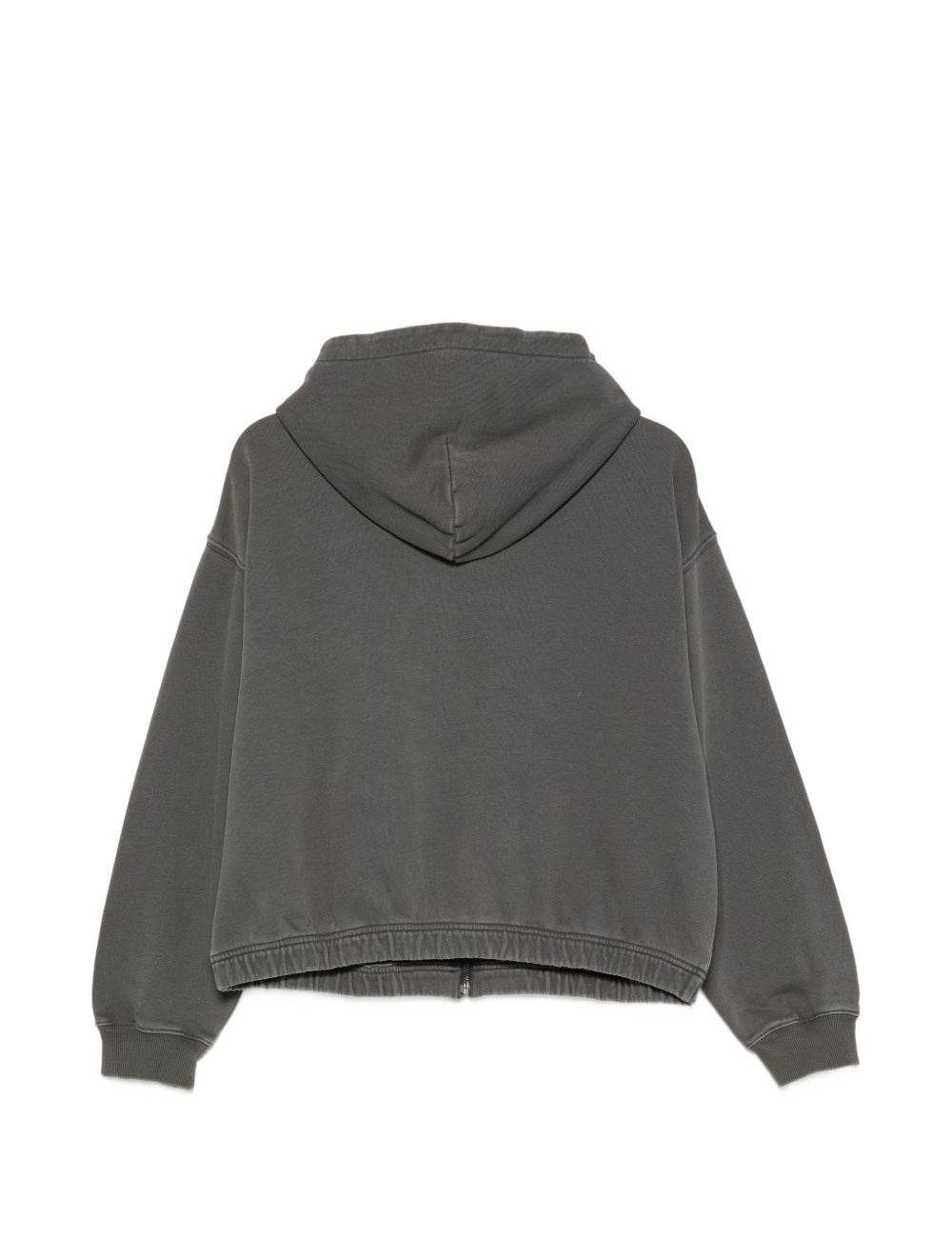 Felpa con patch logo in grigio 