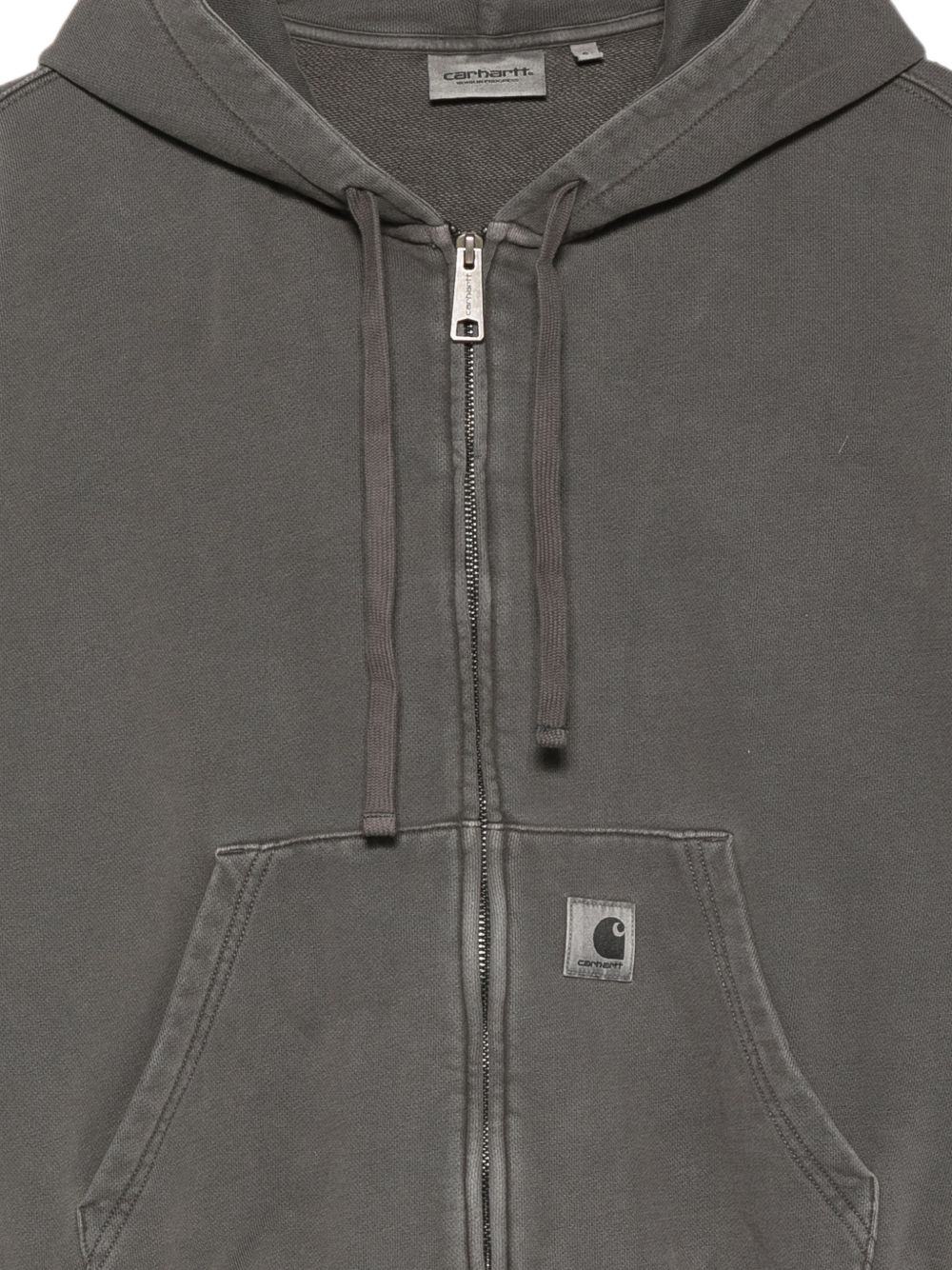Felpa con patch logo in grigio 