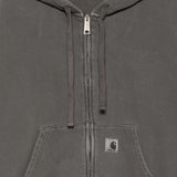 Felpa con patch logo in grigio 