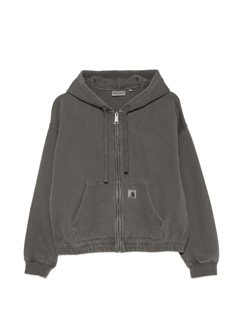 Felpa con patch logo in grigio 