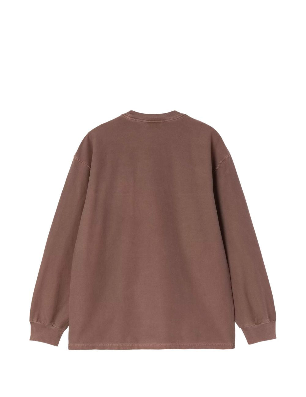 T-shirt con logo in marrone 