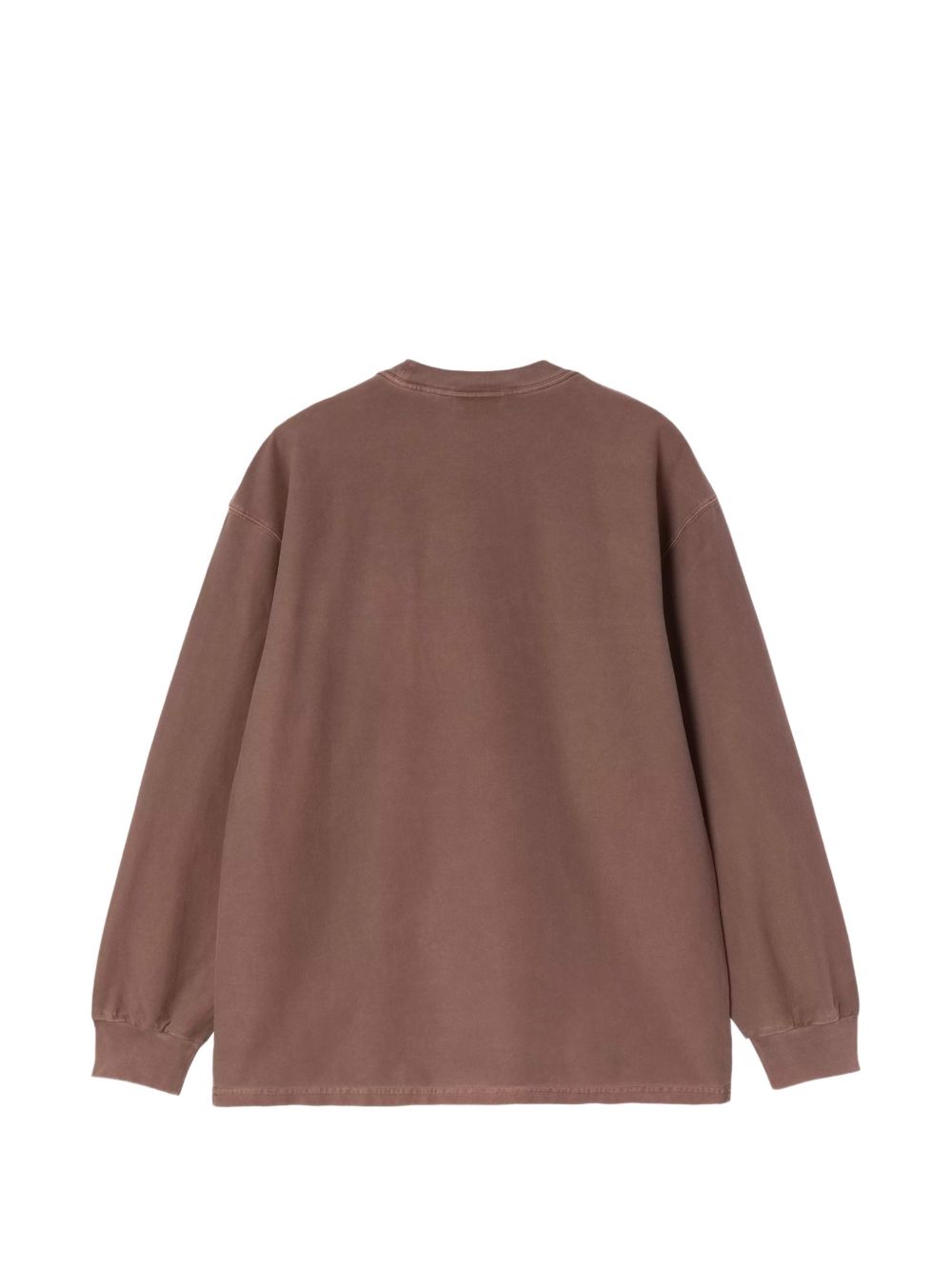 T-shirt con logo in marrone 