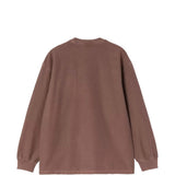 T-shirt con logo in marrone 