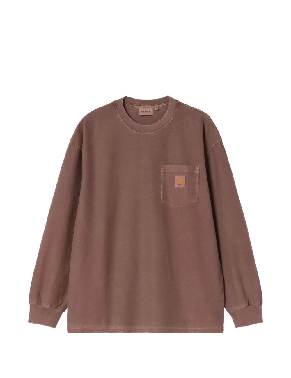 T-shirt con logo in marrone 