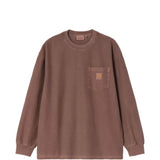 T-shirt con logo in marrone 